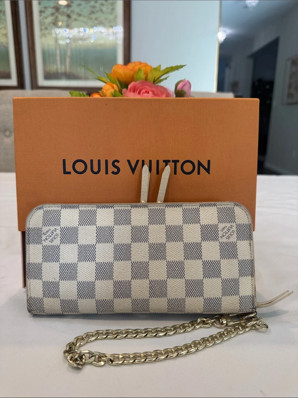Authentic Louis Vuitton Insolite Azure Wallet with box